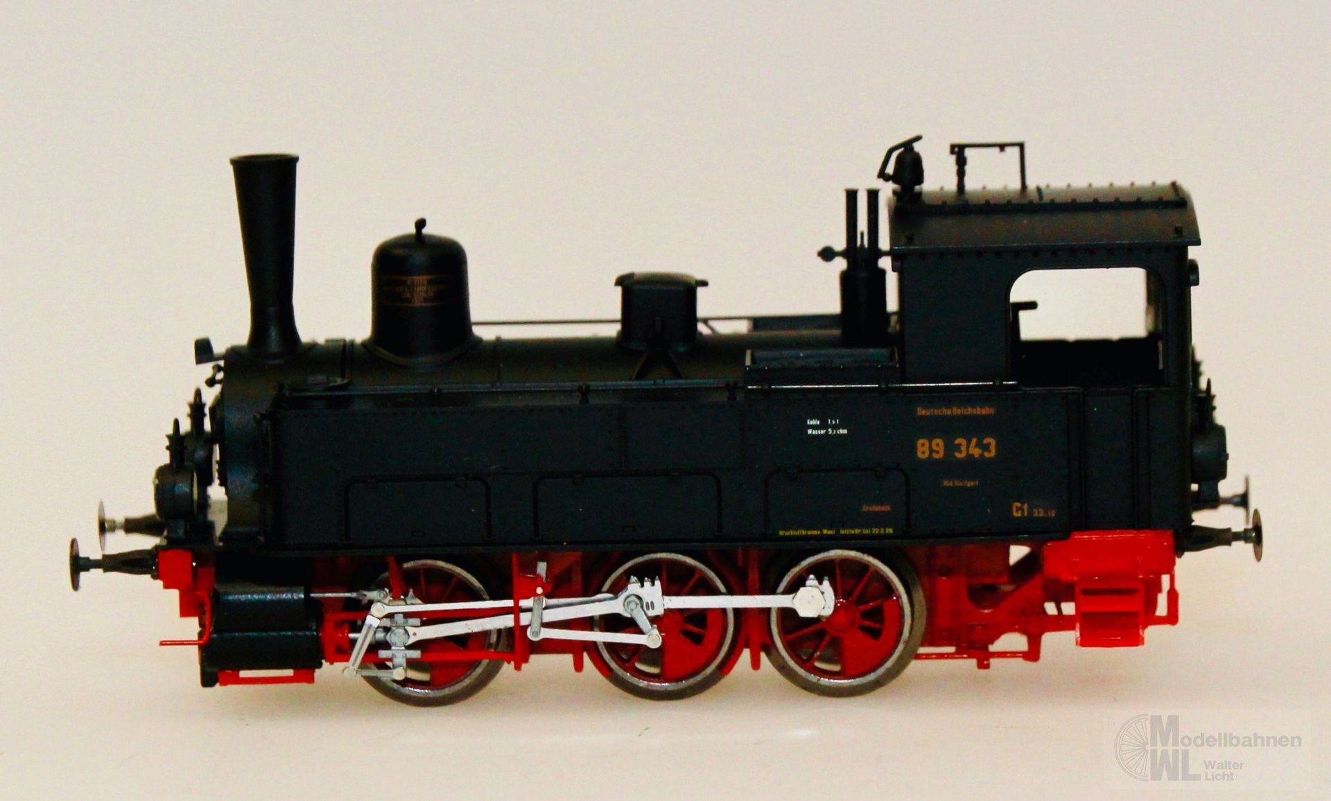 Brawa 600 - BRAWA - Dampflok BR 89 343 DRG Ep.II schwarz H0/GL